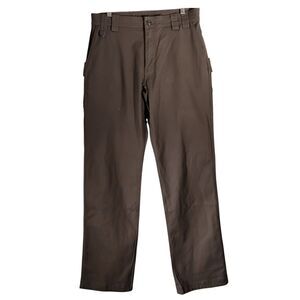 Duluth Flex Fire Hose pants mens 32x34 gray canvas utility pocket standard fit